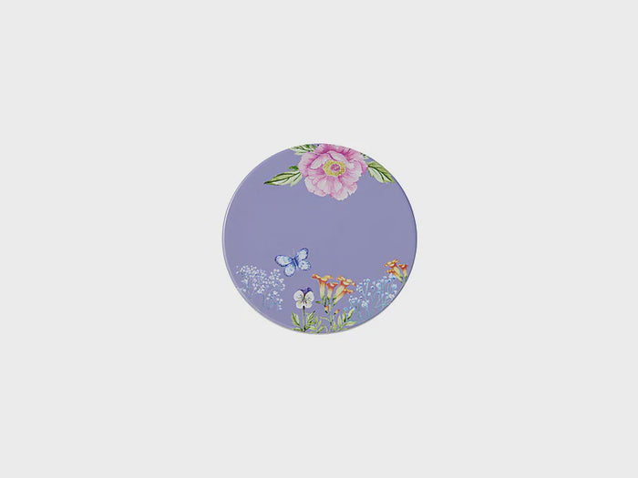 Botanica Ceramic Round Coaster 10cm Purple