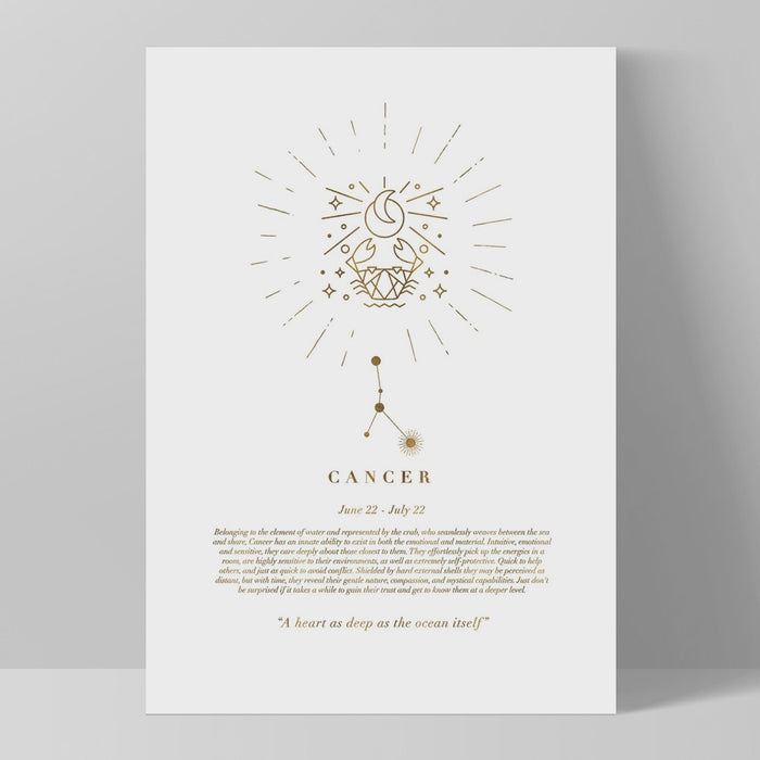 Print - Cancer Star Sign A4