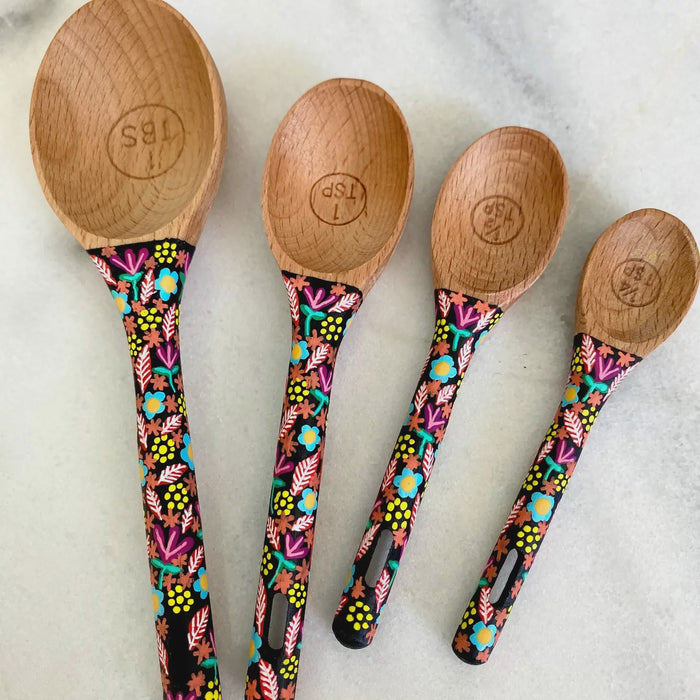 Colourful Measuring Spoons (Black)