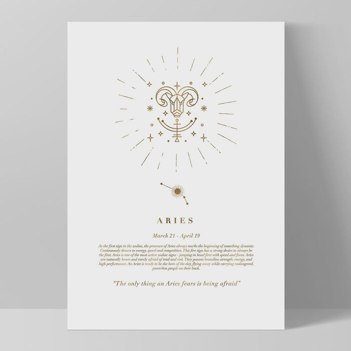 Print - Aeries Star Sign A4