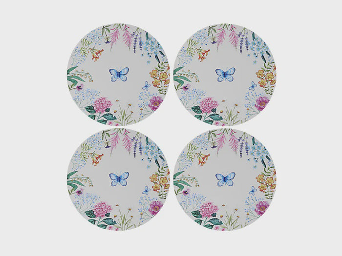 Botanica Round Cork Back Placemat 32cm Set of 4 Gift Boxed