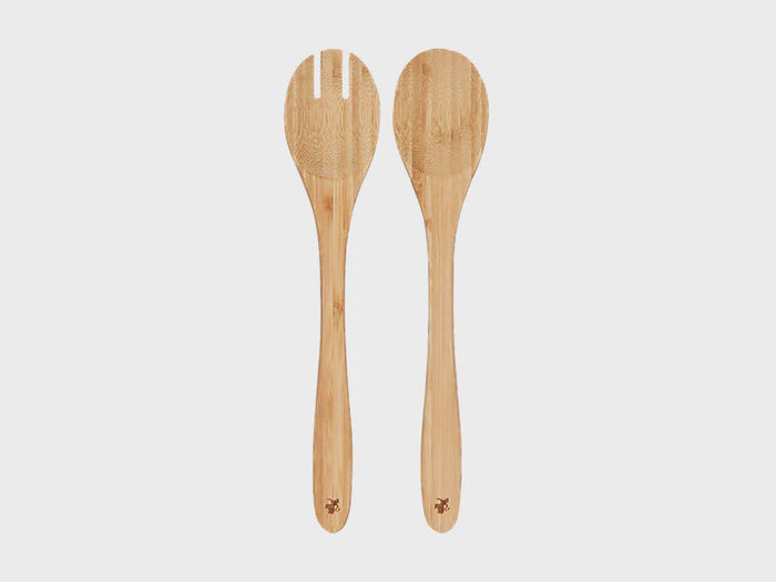 Evergreen Bamboo Salad Server 33cm Set of 2