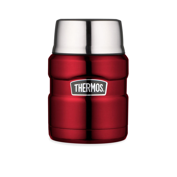 Stainless King Vacuum Food Jar 470ml Red