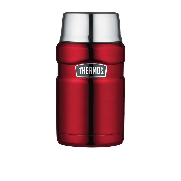 Stainless King Vacuum Food Jar 710ml Red