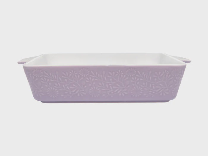 Blooms Rectangular Baker 27cm Lilac