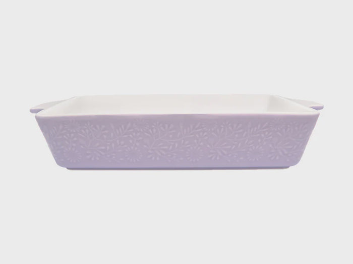 Blooms Rectangular Baker 32cm Lilac