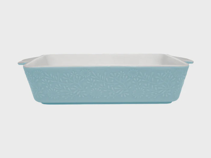 Blooms Rectangular Baker 27cm Blue