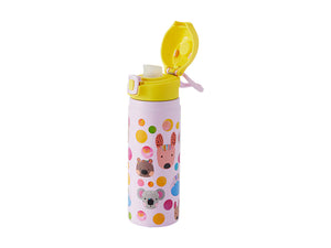 Kasey Rainbow Critters Double Wall Insulated Bottle 550ML Pink