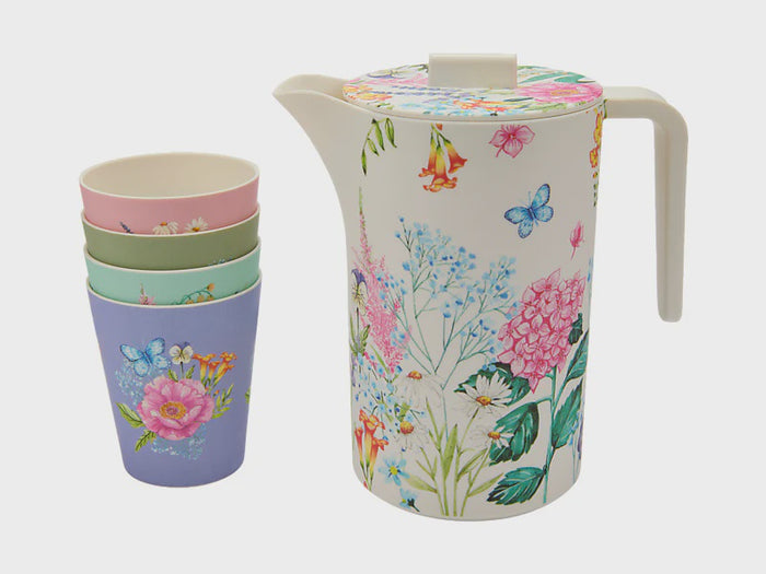 Botanica Melamine Jug And Tumbler Set of 5 Gift Boxed