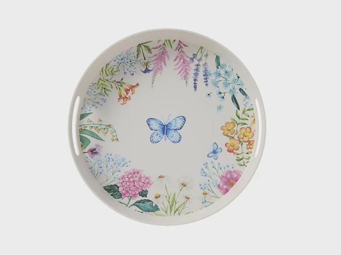 Botanica Melamine Round Serving Tray 35x5cm