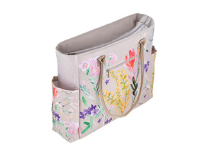 Wildflowers Insulated Large Zip Tote Bag 21L