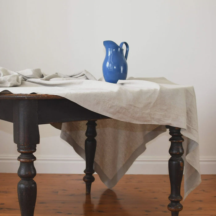 Linen Round Tablecloth - Bircher Natural