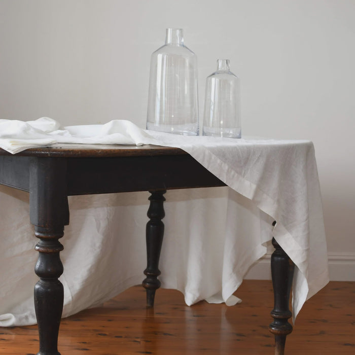 Linen Tablecloth - Brie White