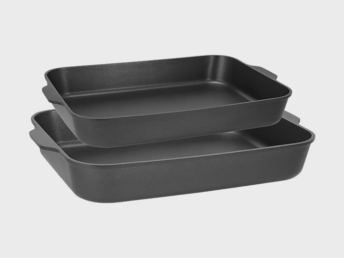 Agile Non-Stick Roaster Set of 2 34/38cm Black