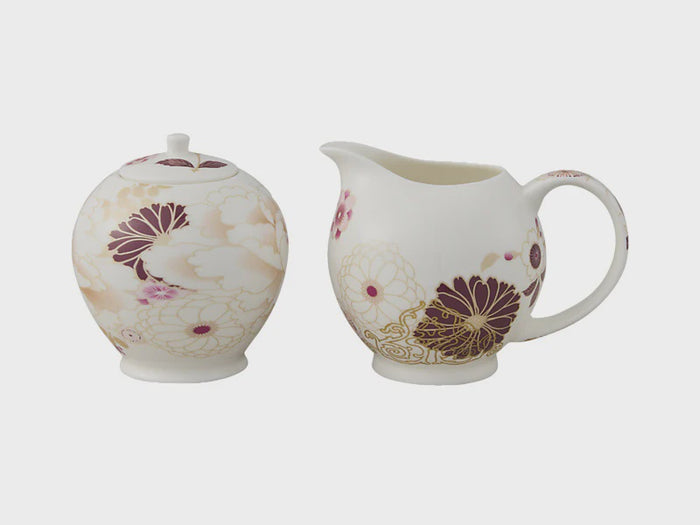 Kimono Sugar & Creamer White