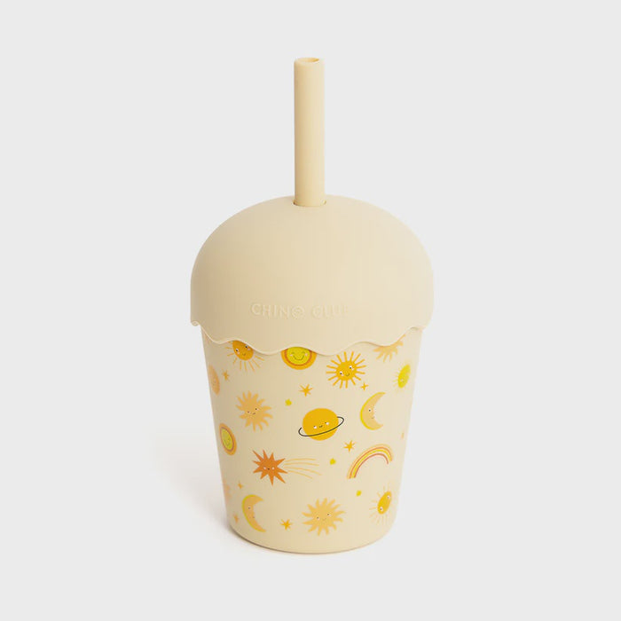 Mini Smoothie Cup & Straw 200ml Suns