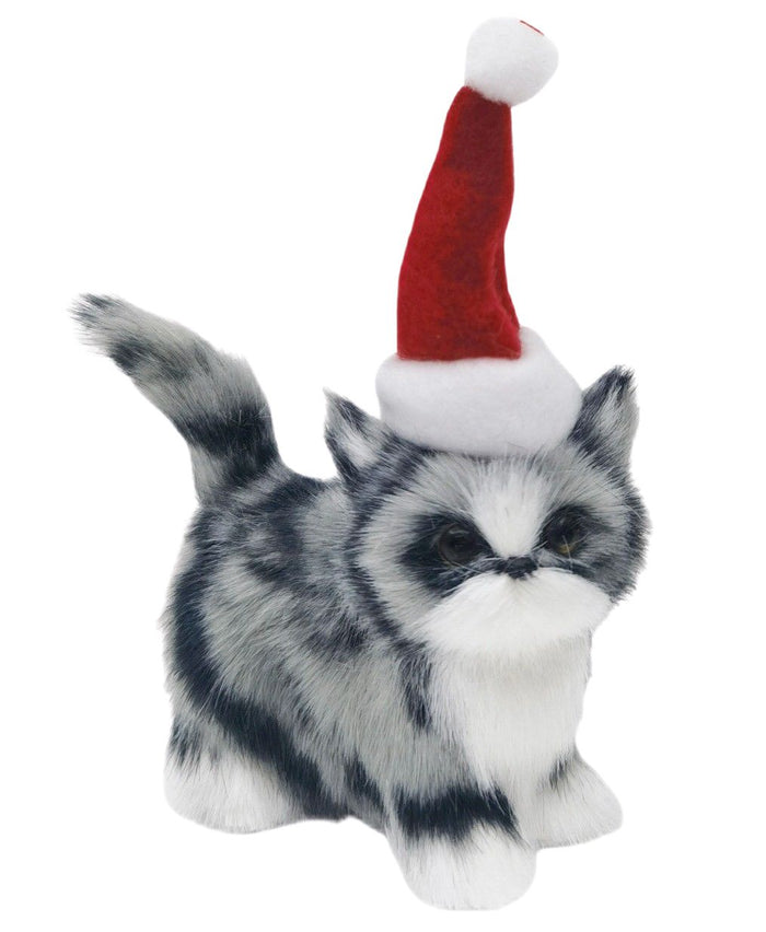 Cat Hanging Decoration Grey & White