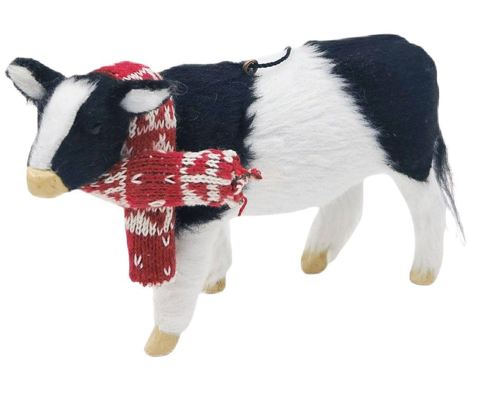 Cow Hanging Decoration Black & White