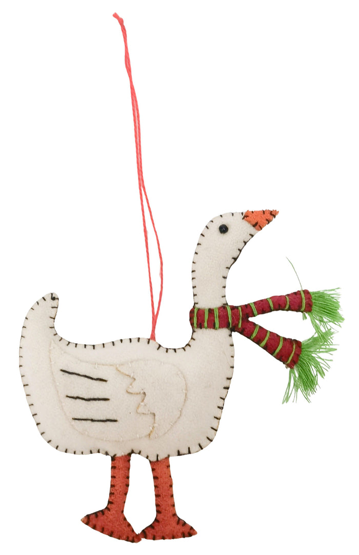 Christmas Goose Fabric Hanging Decoration