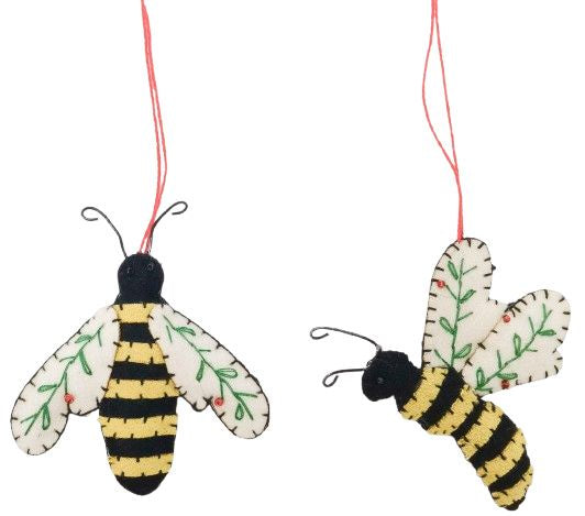 Bees Fabric Hanging Decoration