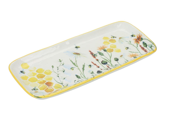 Bee Meadow Platter Yellow