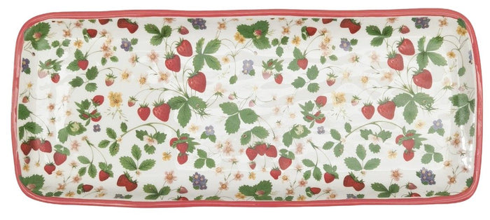 Strawberry Fields Ceramic Platter