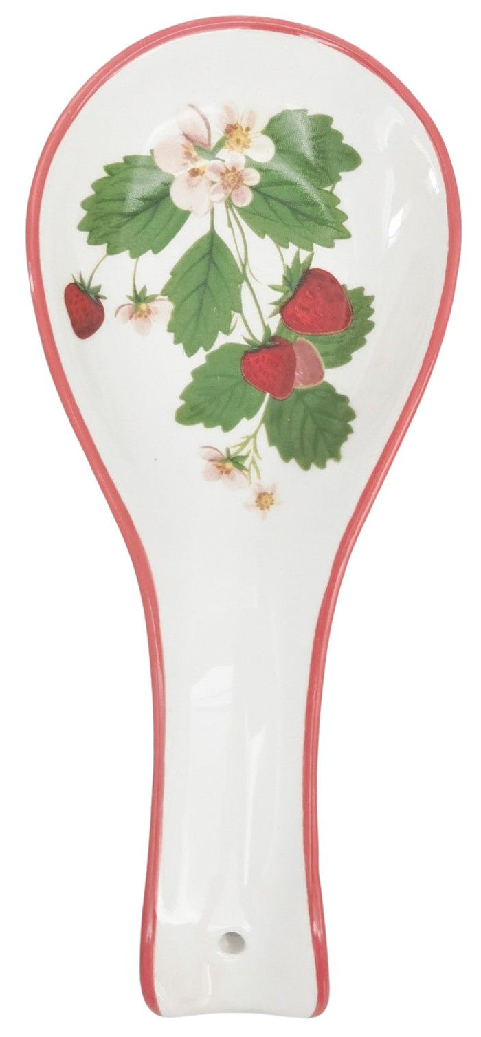 Strawberry Fields Ceramic Spoon Rest
