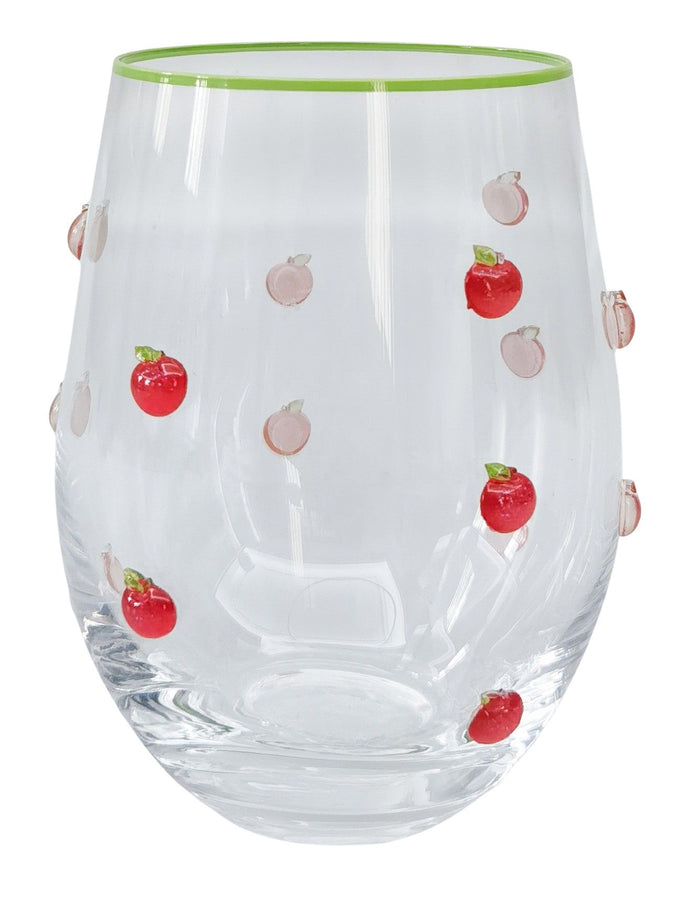 Kaya Stemless Glass Apple