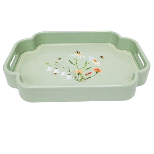 Bee Meadow Tray Sage 35cm
