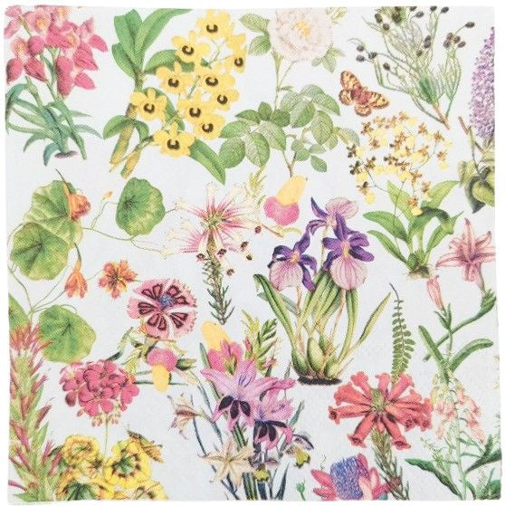 Botanicals Napkins Blue