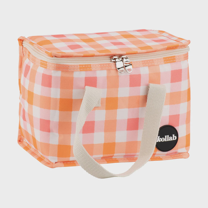 Lunch Box Watermelon Peach Check