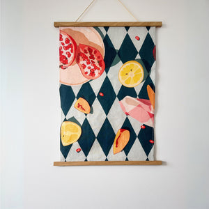 Pomegranate, Citrus & Stone Fruit Tea Towel