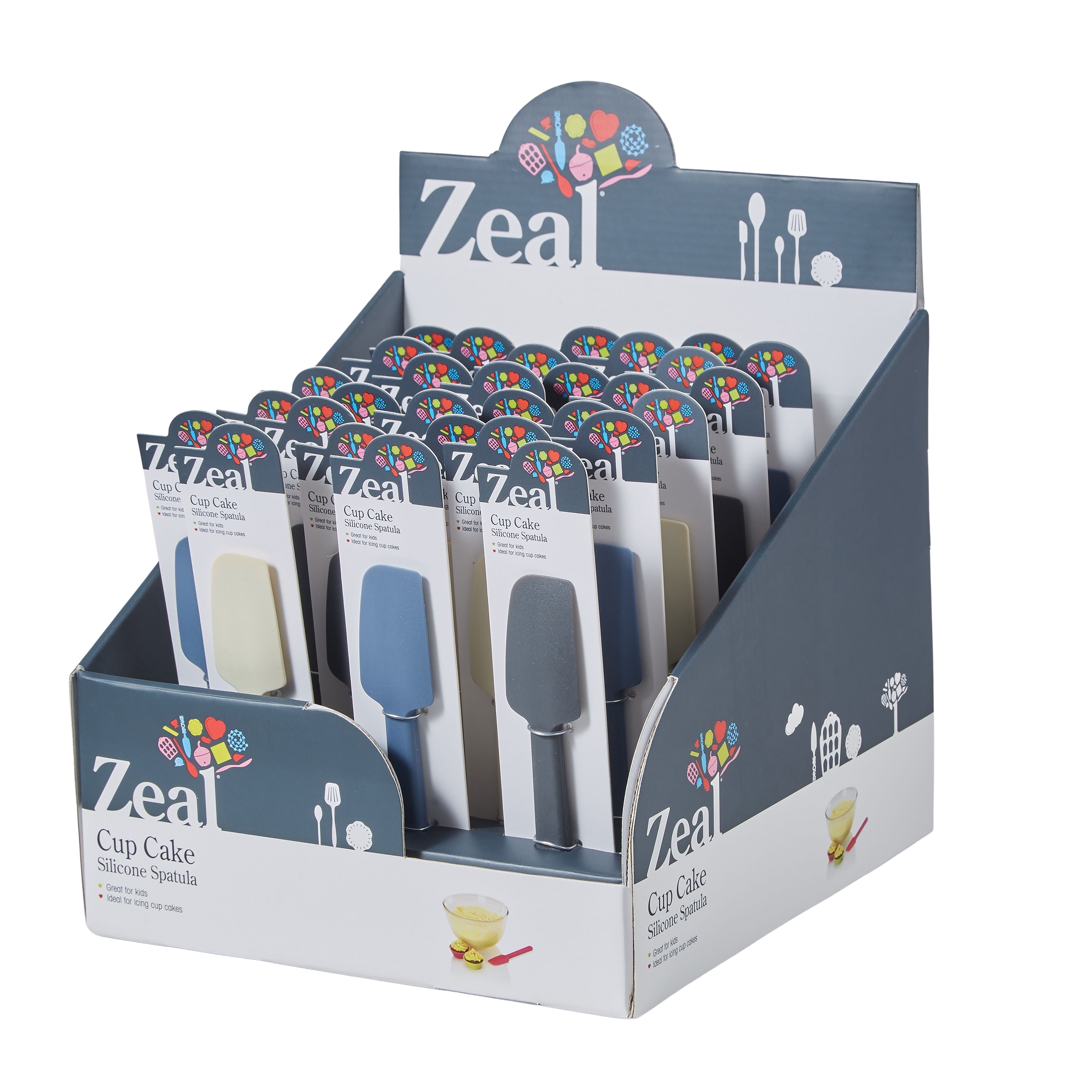 Zeal Silicone Mini Baking Spatula - Assorted