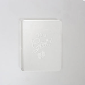 COO KIE Embosser Stamp - It's A Girl