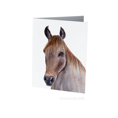 Greeting Card - Watercolour Horse
