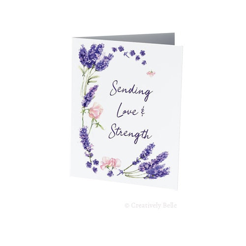 Greeting Card - Lavender Love & Strength