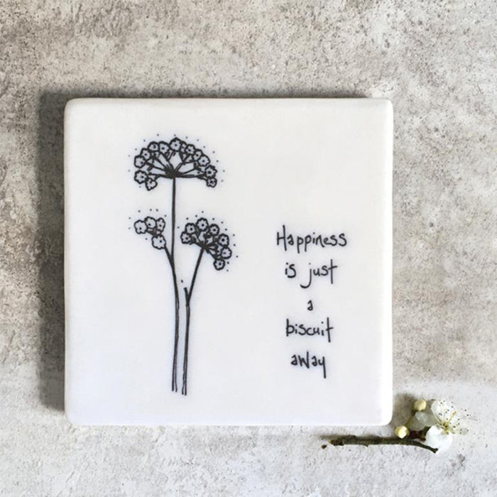 Floral Coaster - Happiness Busicuit
