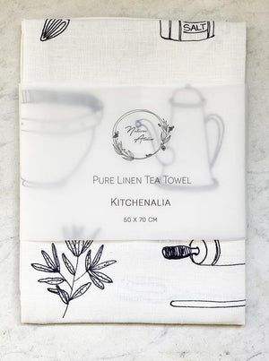 Linen Tea Towel Kitchenalia