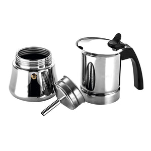 ETNICA 10 CUP STAINLESS STEEL ESPRESSO MAKER