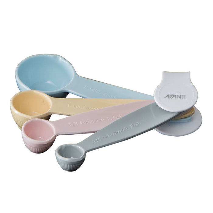 Ribbed Measuring Spoons - Pastel