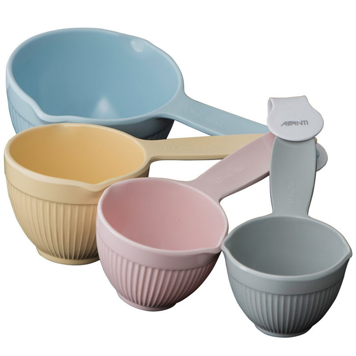 Ribbed Measuring Cups - Pastel