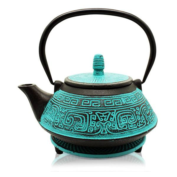 Tianshui Turquoise & Black Iron Teapot 800ml