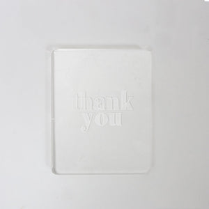 COO KIE Embosser Stamp - Thank You