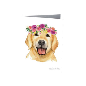 Greeting Card - Floral Labrador