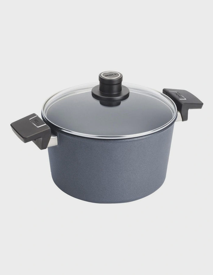 Diamond Lite Fix Handle Induction Stock Pot 24cm 5L With Lid Gift Boxed