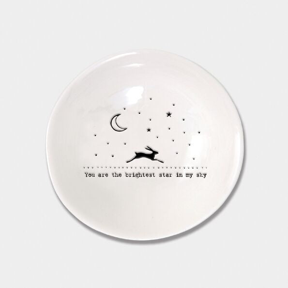 wobbly Porcelain Medium Bowl brightest Star Bowl