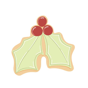 Coo Kie HOLLY LEAF Cookie Cutter