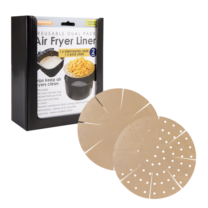 Reusable Air Fryer Liners S/2 Gold