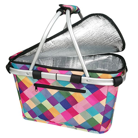 Insulated Carry Basket - Harlequin