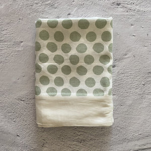 Bright Threads Tablecloth - Polka Dot Gum Green 150x280cm